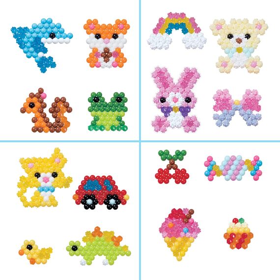 Aquabeads 31912 Starter Set Im Koffer - Bastelset, mit 900 bunten Perlen, einfach mit Wasser besprühen, Kein Bügeln