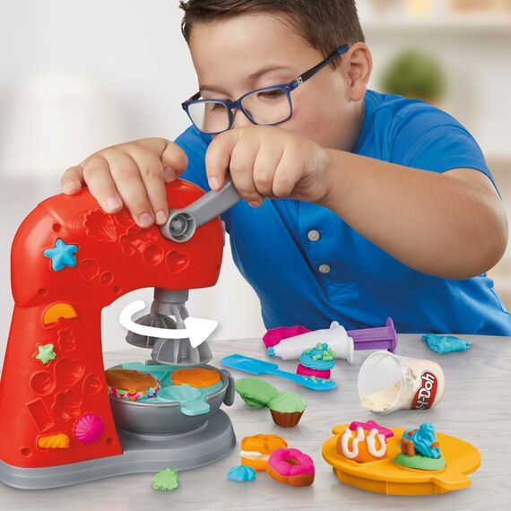 Play-Doh Kitchen Creations Super Küchenmaschine, Küchenspielzeug mit Zubehör, zum Kneten und Spielen für Kinder