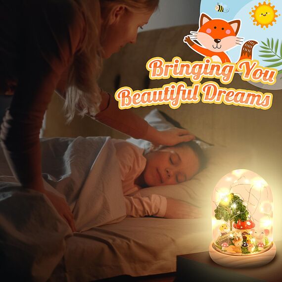 HappyGoLucky Spielzeug ab 3-12 Jahre Junge Mädchen, Tier Nachtlicht Kinder Ostern Geschenke Kinder Spielzeug ab 3-12 Jahre Jungen Tiere Kleine Geschenke