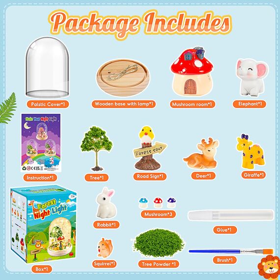 HappyGoLucky Spielzeug ab 3-12 Jahre Junge Mädchen, Tier Nachtlicht Kinder Ostern Geschenke Kinder Spielzeug ab 3-12 Jahre Jungen Tiere Kleine Geschenke