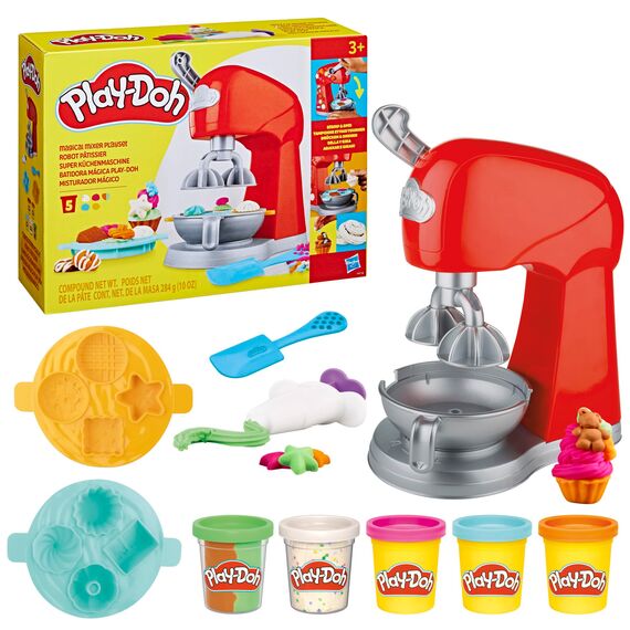 Play-Doh Kitchen Creations Super Küchenmaschine, Küchenspielzeug mit Zubehör, zum Kneten und Spielen für Kinder