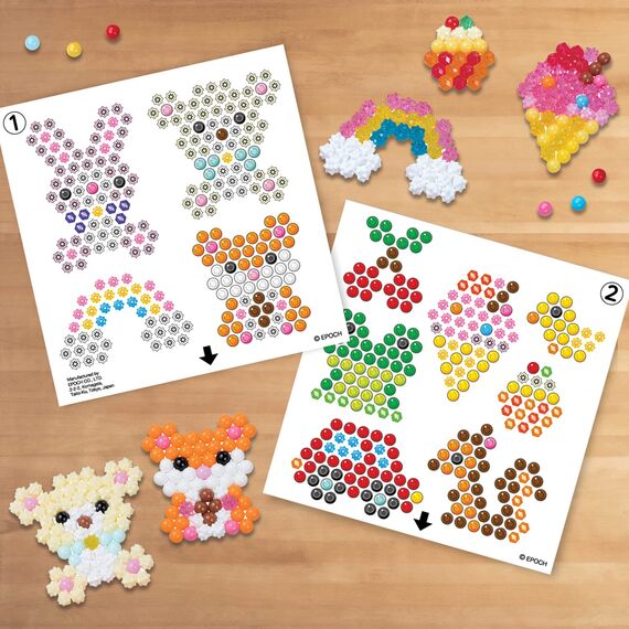 Aquabeads 31912 Starter Set Im Koffer - Bastelset, mit 900 bunten Perlen, einfach mit Wasser besprühen, Kein Bügeln