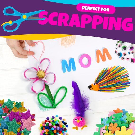 Blue Squid 2000Pcs Bastelset Kinder Kunst DIY bastelkoffer, in Aufbewahrungstasche, bastelsachen, bastelkiste infant ab 4 bis 12 bastelzubehör bastelkoffer mädchen jungen bastelbedarf kinder bastelset