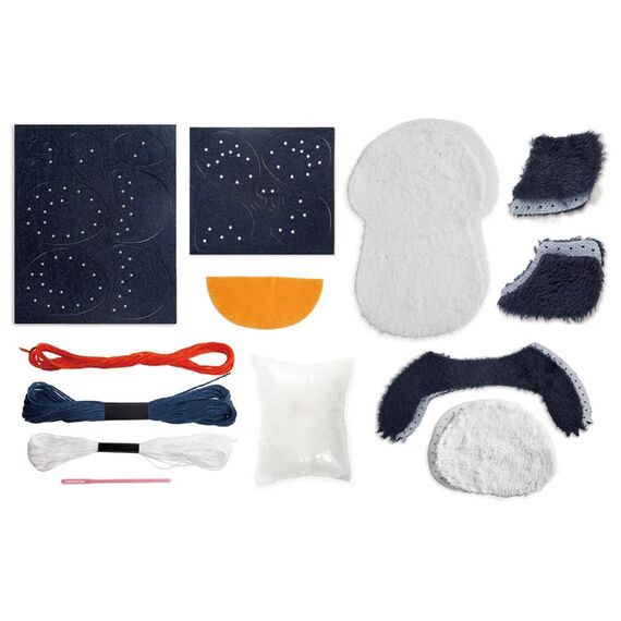 Avenir AVE10048 DIY Nähset, Sewing Panda, Bastelset für Kinder, Kreativ-Set, ab 6 Jahren, Mittel