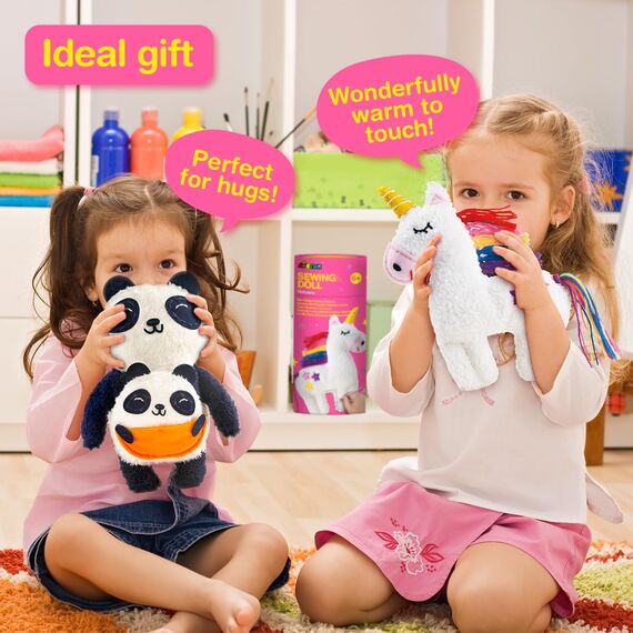Avenir 6301620 DIY Nähset, Sewing Unicorn, Motiv Einhorn, Bastelset für Kinder, Kreativ-Set, ab 6 Jahren