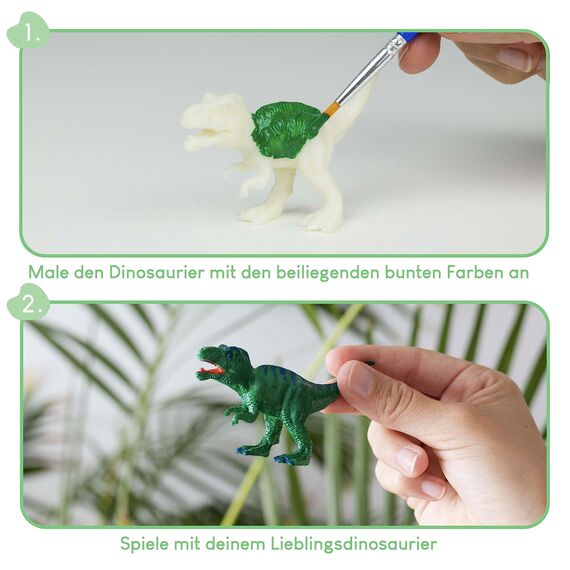 BONNYCO Dinosaurier Mitgebsel Kindergeburtstag, Malset 16 Stück Mitbringsel Kindergeburtstag Gastgeschenke. Kleine Geschenke für Kinder, Dino Pinata Füllung. Give Aways, Basteln für Kinder Jungen
