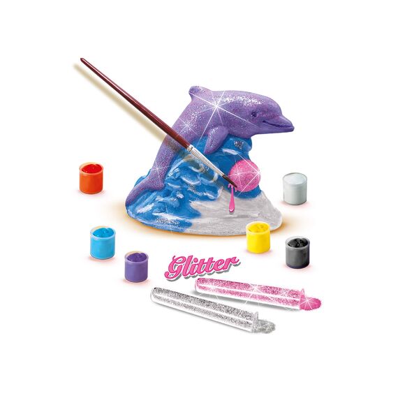 Figuren gieten en schilderen SES Glitter dolfijn (01286)