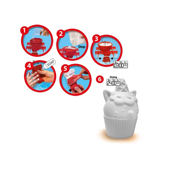 Gipsgießset Einhorn Kitty Cupcake