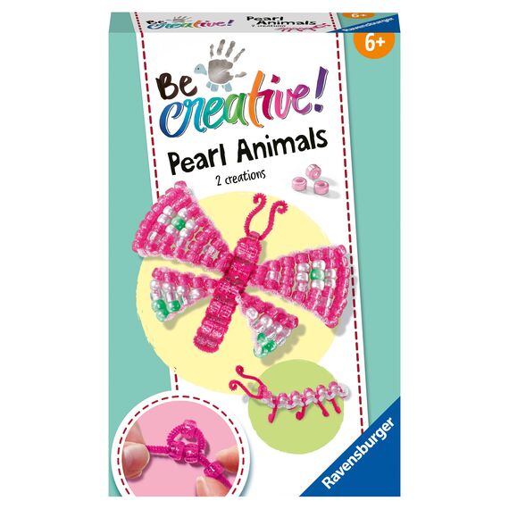 Ravensburger BeCreative Bead Animal Butterfly - Bastelset für Kinder ab 6 Jahren - 18249 - Geburtstagsgeschenke, Deko selber basteln