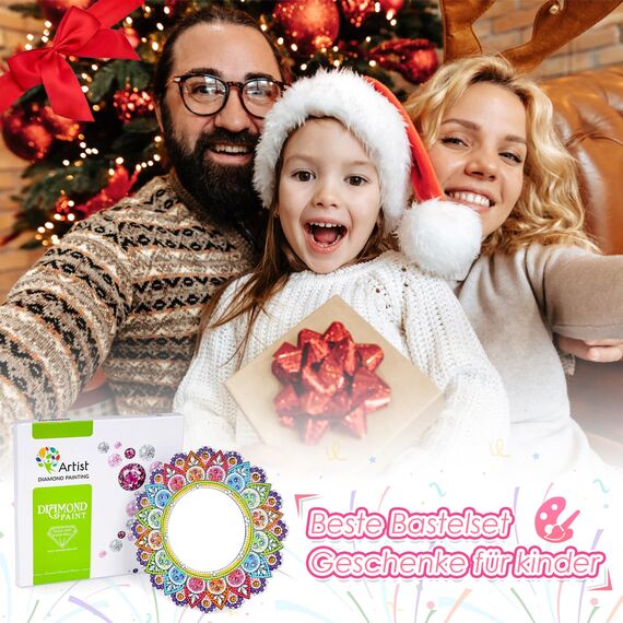 Geschenk Mädchen 6 7 8 9 10 11 Jahre: Basteln Diamond Painting Spiegel Bastelset Kinder ab 6 7 8 10 Jahre Mandala Kosmetikspiegel Mädchen Geburtstagsgeschenk Spielzeug ab 5-12 Jahre