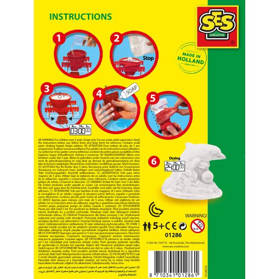 Figuren gieten en schilderen SES Glitter dolfijn (01286)