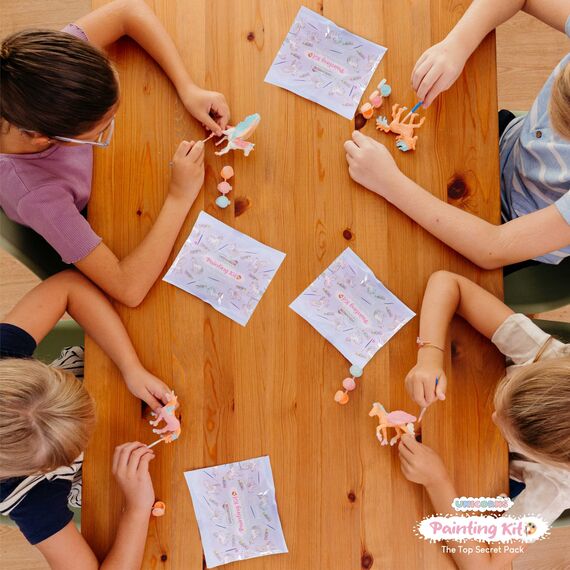 BONNYCO Einhorn Geschenke für Mädchen, Malset 16 Stück Einhorn Mitgebsel Kindergeburtstag Gastgeschenke. Kleine Geschenke für Kinder, Pinata Füllung. Mitgebsel Basteln Mädchen, Give Aways Bastelset