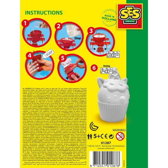 Gipsgießset Einhorn Kitty Cupcake