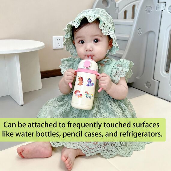 4 Roll Tier Sticker Kinder Stickers,Tieraufkleber Runde Cartoon Tier Aufkleber,Tiersticker Wasserdicht Tiersticker zum Aufkleben Kinder,Selbstklebende Stickerrolle für Scrapbook Laptop Trinkflasche