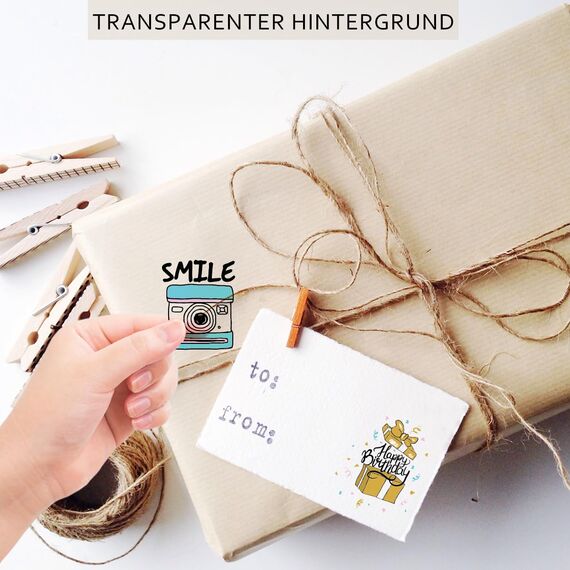 Sticker Geburtstag Gästebuch, SILARLAIT 225 Aufkleber für Gästebuch, Karten, Fotoalbum, Geburtstagskarten, Geschenke | Party-Deko für Erwachsene & Kinder | Set: 225 Motive auf 4 Bögen DIN-A4