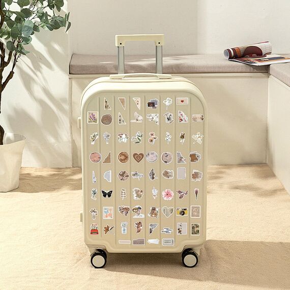 120 Stück Vintage Aufkleber, Sticker Aesthetic, Wasserfeste Vinyl Aufkleber für DIY Journal Scrapbook Sticker Fotoalbum Craft Notebook Aesthetic Deko