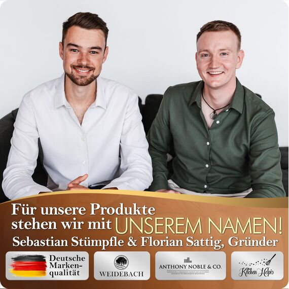 WEIDEBACH® 6-teiliges Kastanienbohrer Set, 1,5-6 mm Bohrer inkl. 20 Zahnstocher zum Basteln, Kastanien-Bastelset, Kastanienset, Kastanienmännchen Bastelset, Holzbohrer Handbohrer für Kastanien