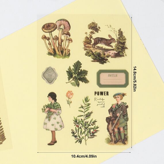 Scrapbooking Sticker Set, Scrapbooking Aufkleber, Dekorative Journal Fotoalbum Aufkleber Stickers Zubehör Selbstklebend für DIY Scrapbook Kalender Notizbuch Fotobuch Tagebuch Journaling