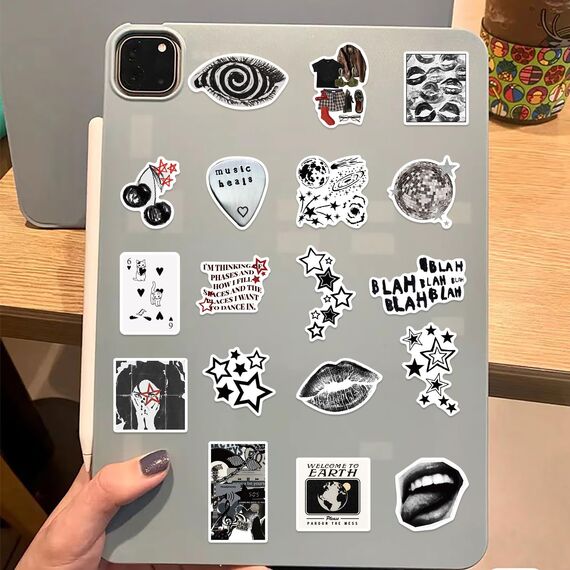 Vintage Aufkleber, Sticker Aesthetic für Wasserflaschen, Scrapbooking, Laptops,Wasserfeste Vinyl Aufkleber für Kinder Mädchen Jugendliche (Y2K-100 Stück)