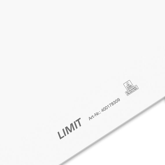 Limit Flipchart-Block, blanko, Block mit 20 Blatt, 80 g/qm Papier, 6 fach Lochung (Packung mit 2)