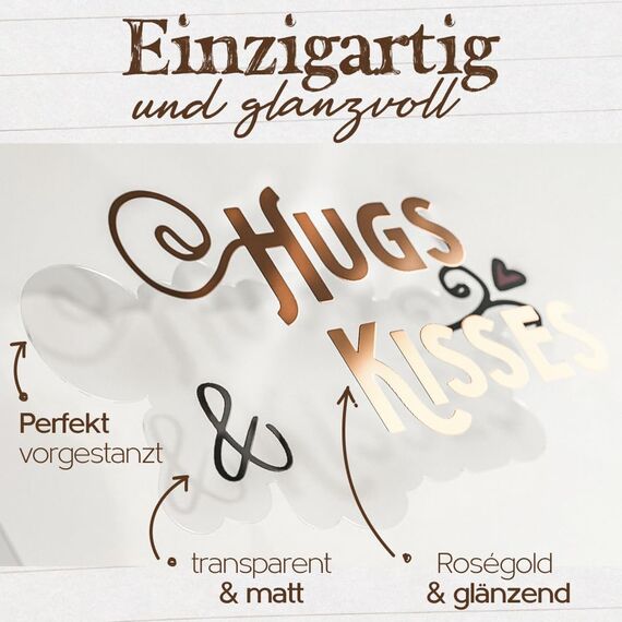 Homety Sticker Hochzeit Gästebuch (350 Stück) – Aufkleber Liebe für Fotoalbum, Scrapbook, Bullet Journal & Hochzeit Deko – Hochzeitssticker in Rose Gold für Gästebuch und Hochzeitsalbum