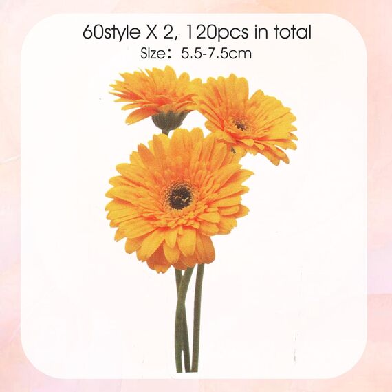 120 Transparente Scrapbooking Aufkleber, PET Blumen Aufkleber Pflanzen Sticker, Flower Stickers, Blumenaufkleber für Scrapbook Fotoalbum Sammelalbum Laptops Handwerk(Dunkel)