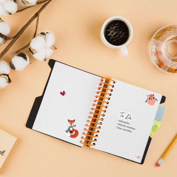 Sticker Jahreszeiten I 229 Sticker I Fotoalbum Scrapbooking Aufkleber-Set zum Gestalten von Kalender Bullet Journal Zubehör I Kinder Erwachsene Anlässe I dv970