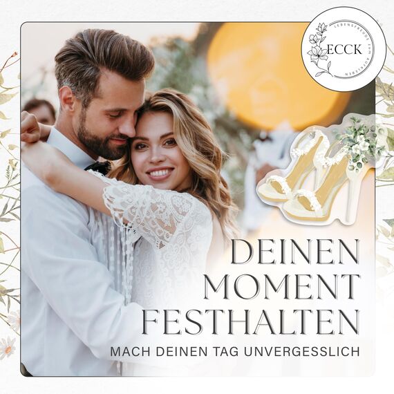 ECCK Sticker Hochzeit Gästebuch (12 DIN A5 Bögen), Hochzeitssticker Set mit Aufkleber Hochzeit für Gästebuch, Tischkarten, Scrapbook & Fotoalbum mit Liebe, Vintage & Herz-Motiven auf Deutsch