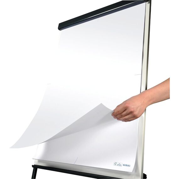 Herlitz Flipchartblock 65 x 98cm 20 Blatt, 80g/m² FSC Mix (Blanko - 2 Blöcke je 20 Blatt)