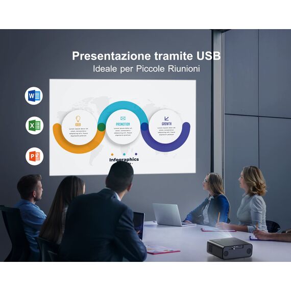 Smart Beamer mit Netflix, Dolby Audio, WiMiUS 1000 ANSI Autofokus/6D Trapezkorrektur Led Beamer 4K Heimkino Unterstützt, WiFi6 Bluetooth Full HD 1080P Outdoor Tageslicht Projektor für Android/iPhone