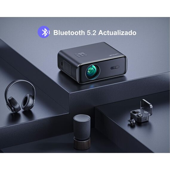 Smart Beamer mit Netflix, Dolby Audio, WiMiUS 1000 ANSI Autofokus/6D Trapezkorrektur Led Beamer 4K Heimkino Unterstützt, WiFi6 Bluetooth Full HD 1080P Outdoor Tageslicht Projektor für Android/iPhone