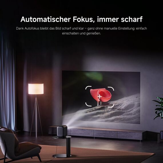 Xiaomi L1 Smart Beamer 1080P Full HD mit Google TV & Netflix, Tragbarer Heimkino Projektor, Autofokus & Keystone, HDR10/HLG, 120" Display, 5G WiFi Bluetooth, Dolby Audio, Outdoor Beamer für Kinoabende