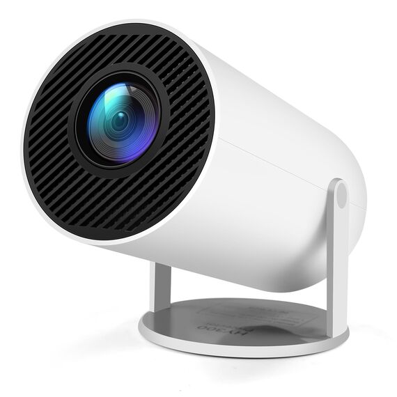 Mini Beamer 4K Unterstützt Android 11,Beamer Handy Outdoor 180°Drehbarer,Mini Projector 5G WiFi 6 BT 5.0,130 Zoll Geeignet für Telefon/PC/HDMI USB,Smart Projector für Handy Phone/TV Stick/Laptop/HDMI