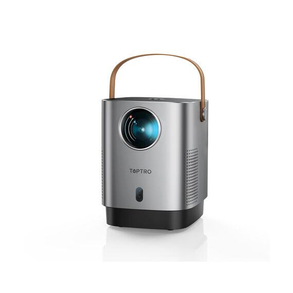 Mini Beamer Tragbarer Projektor -【4D/4P Trapezkorrektur/Elektrischer Fokus/Staubdichter】TOPTRO Heimkino Beamer 1080P Full HD mit 18000 Lumens, WiFi6 Bluetooth 50%Zoom für TV Stick/Smartphone/HDMI/USB