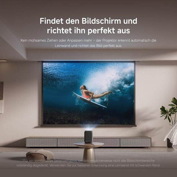 Xiaomi L1 Smart Beamer 1080P Full HD mit Google TV & Netflix, Tragbarer Heimkino Projektor, Autofokus & Keystone, HDR10/HLG, 120" Display, 5G WiFi Bluetooth, Dolby Audio, Outdoor Beamer für Kinoabende