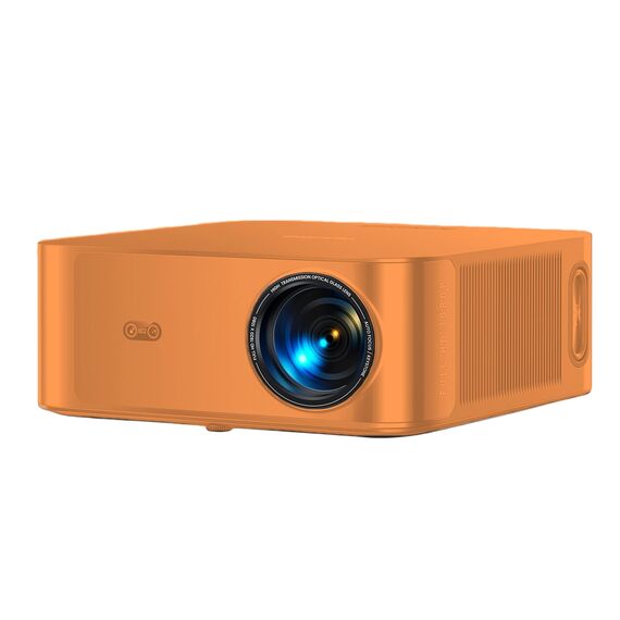 Beamer 4K【Kompatibel mit Netflix & 36W Dolby Audio】 Toptro 1300 ANSI Smart Beamer Heimkino Orange