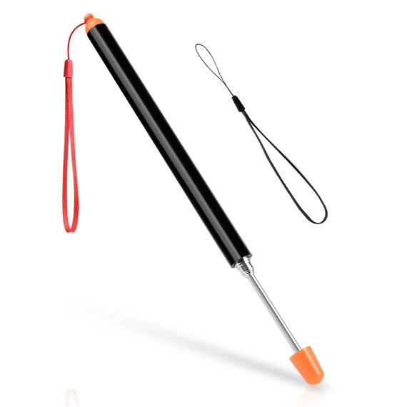 Vicloon Zeigestab Ausziehbar,120cm Ausziehbar Teleskopstab mit 2 Lanyard,Rostfreier Stahl,für Lehrer Whiteboard Tafel Zeiger für Präsentationen, Formate, Seminare