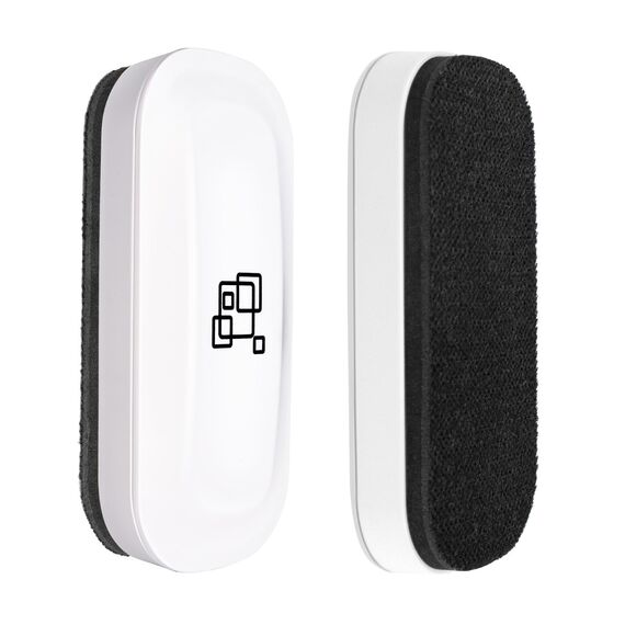 maxtek Whiteboard Schwamm Magnetisch, 2er Pack Starker Magnetischer Radierer, Whiteboard Zubehör & Eraser für Trockenreinigung auf vielen Oberflächen (Weiß, 2 Stück)