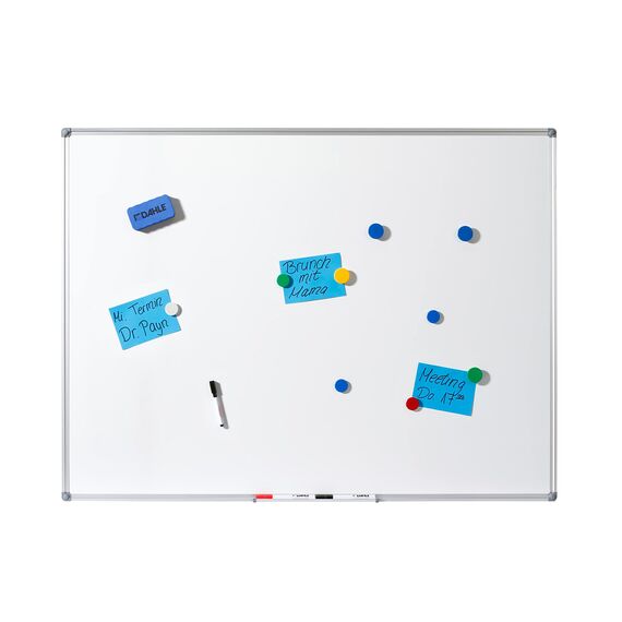 Dahle Whiteboard Schwamm (Magnetischer Wischer für Trockenreinigung auf vielen Oberflächen) 12 Stück, blau