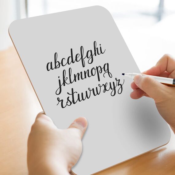 Hisredsun 52 Stück whiteboard klein, Mini Whiteboard a4, abwischbare tafel mit 52 Stiften und 52 Radiergummis, kleines whiteboard für Klassenzimmer, Zuhause und Büro