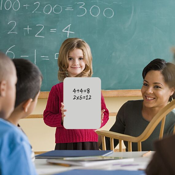 Hisredsun 1 Stück whiteboard klein, Mini Whiteboard a4, abwischbare tafel mit 1 Stiften und 1 Radiergummis, kleines whiteboard für Klassenzimmer, Zuhause und Büro