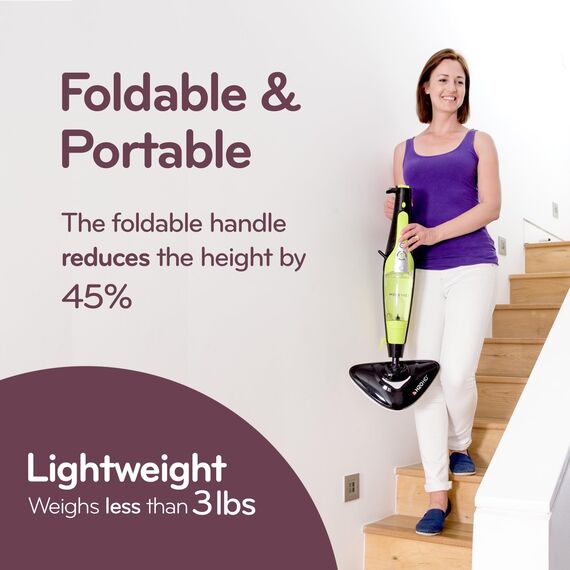 H2O HD PRO Dampfreiniger & Dampfbesen - Tötet 99,9% der Bakterien ohne Reinigungschemikalien (H20 HD Steam Mop & Steam Cleaner)