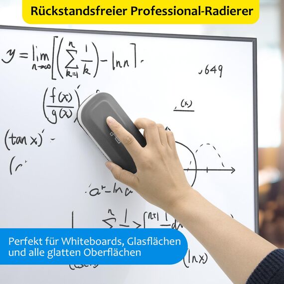 maxtek Whiteboard Schwamm Magnetisch, 1er Pack Starker Magnetischer Radierer, Whiteboard Zubehör & Eraser für Trockenreinigung auf vielen Oberflächen (Grau, 1 Stück)