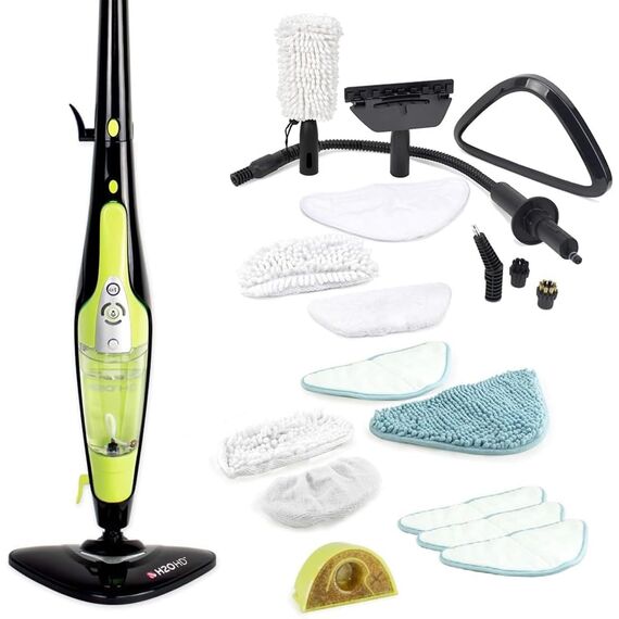 H2O HD PRO Dampfreiniger & Dampfbesen - Tötet 99,9% der Bakterien ohne Reinigungschemikalien (H20 HD Steam Mop & Steam Cleaner)