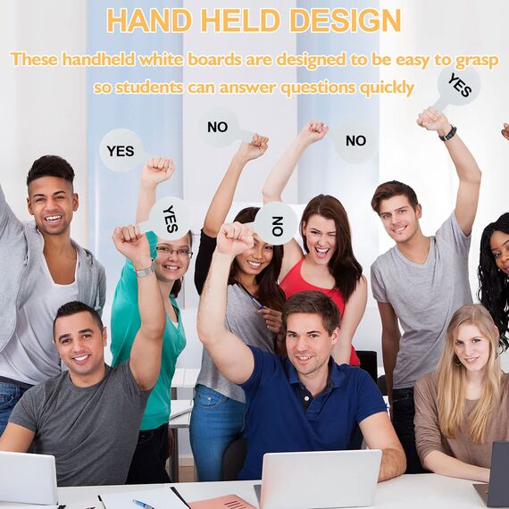 25 Stück trocken abwischbare Antwortpaddel, tragbare doppelseitige Mini-Whiteboards, kleine Whiteboards, trocken abwischbare Schilder, Auktionspaddel für Studenten, Klassenzimmer, Abstimmungsspiele