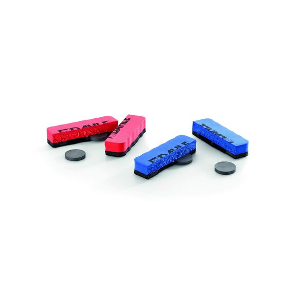 Dahle Whiteboard Schwamm (Magnetischer Wischer für Trockenreinigung auf vielen Oberflächen) rot, 1 Stück