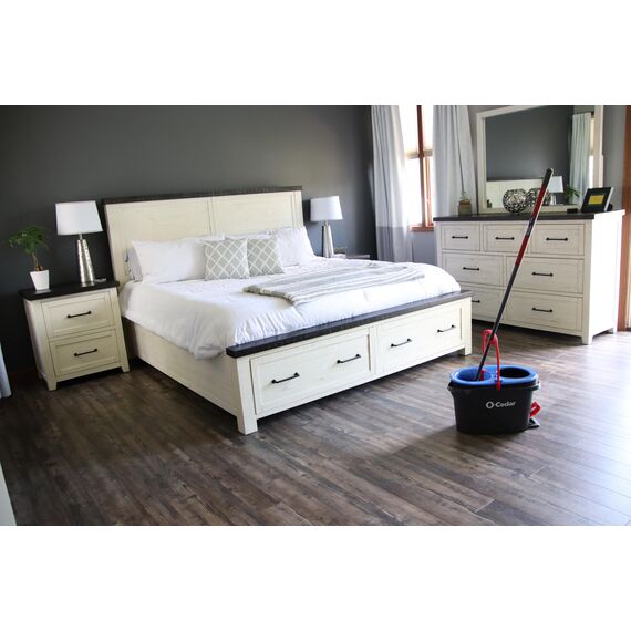 O-Cedar RinseClean Drehmopp und Eimersystem, reinigt mit klarem Wasser, entfernt 99% der Bakterien