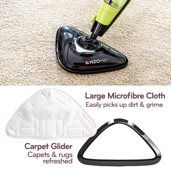 H2O HD PRO Dampfreiniger & Dampfbesen - Tötet 99,9% der Bakterien ohne Reinigungschemikalien (H20 HD Steam Mop & Steam Cleaner)