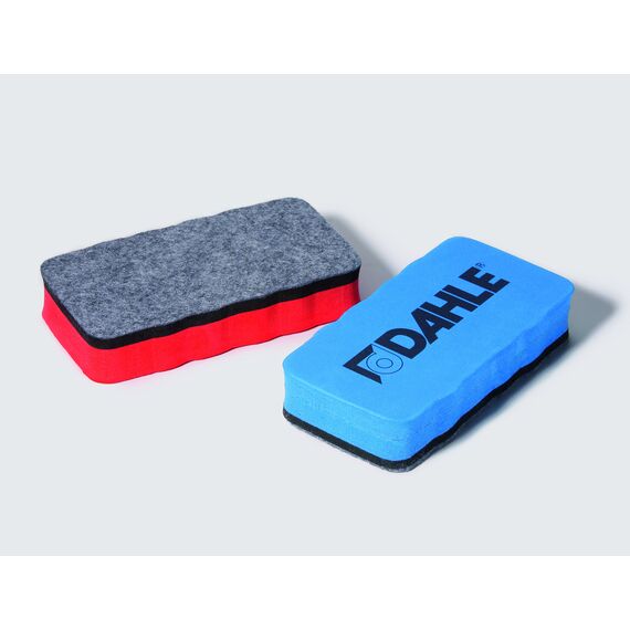 Dahle Whiteboard Schwamm (Magnetischer Wischer für Trockenreinigung auf vielen Oberflächen) blau, 1 Stück