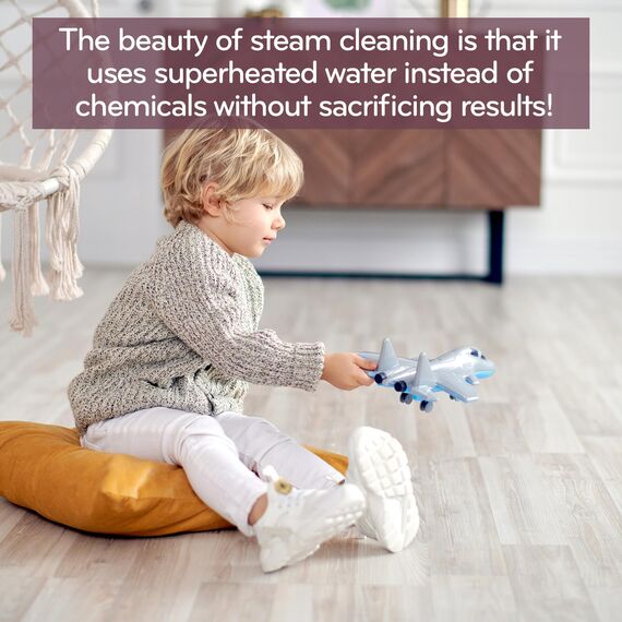 H2O HD PRO Dampfreiniger & Dampfbesen - Tötet 99,9% der Bakterien ohne Reinigungschemikalien (H20 HD Steam Mop & Steam Cleaner)
